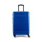 Reebok - Valise à roulettes pivotantes à coque rigide 26 po Double Dribble - Bleu-Poignée télescopique ergonomique pour confort et durabilité, avec hauteurs réglables sur plusieurs niveaux et poignées supérieures et latérales renforcées