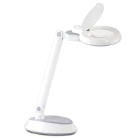OttLite - Lampe de bureau avec loupe LED gain de place - Clearsun - Blanc-LED OttLite ClearSun exclusive et propriétaire - réduit la fatigue oculaire de 51%