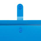JAM Paper - Chemises de classement  - format lettre - bleues avec fermeture à pression transparente-Dispose d'une fermeture à pression pratique pour plus de sécurité et de sûreté pour vos documents