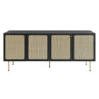 Modway - Chaucer Buffet - Noir-Stratifié à grain de bois