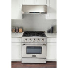 Kucht - 30 po Série KDF Cuisinière Pro Style au gaz propane - Acier inoxydable-Les grilles robustes en fonte permettent de déplacer facilement les casseroles entre les brûleurs sans avoir à les soulever