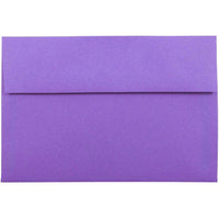 JAM Paper - Enveloppes d'invitation colorées A8 - 5,5 x 8,125 - violet violet recyclé - Paquet de 50-Ces enveloppes sont parfaites pour envoyer des invitations, des cartes de voeux, des RSVP, des cartes de remerciement, des cadeaux d'anniversaire, des remises de diplômes, des vacances et plus encore