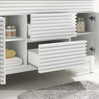 Modway - Render 48" Armoire de lavabo compatible avec un seul lavabo (non inclus) - Blanc-Tiroirs à extension complète