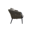 Backyard Lifestyles - Ensemble de patio conversation 4 pièces Nautique - Charbon-Dimensions : Table basse : 39,3 po L x 23,6 po l x 13,1 po H.