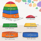 Qaba - Pierres d’équilibre pour enfants coccinelle - pierres de rivière antidérapantes - multicolore-Supporte jusqu’à 176 lb (80 kg), convient pour des parcours d’obstacles interactifs parent-enfant 