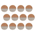 Maxwell & Williams - Collectif de Sous-verre Ronde Marbre & Beige Acacia Sous-verre - Paquet de 12-Fabriqué en céramique résistant à la chaleur