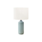 Monarch Specialties - Luminaire - 23 po H Lampe De Table - Abat-Jour Ivoire / Crème - Céramique Verte - Contemporain - Moderne-Cette élégante lampe de table de 23 pouces de haut est dotée d'une base chic en céramique verte brillante nervurée et d'un abat-jour sophistiqué en tissu ivoire, ce qui en fait la pièce d'accentuation parfaite pour rehausser n'importe quel style de décoration