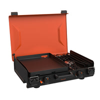 Blackstone - Plaque chauffante de camping au propane série Original avec brûleur latéral-Surface de cuisson de 168 po² pour la plaque et brûleur latéral offrant une puissance combinée de 14 400 BTU