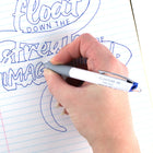 Pentel - Floatune Stylo à Bille Amélioré - Pointe 0,5mm - Encre Bleue - Paque de 2-Doté d'une poignée texturée pour un meilleur contrôle lors de l'écriture pendant une longue période