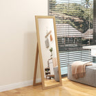HOMCOM - Miroir pleine longueur - 20,1 po l x 57,9 po H - chêne-Couleur : Chêne 