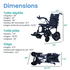 Journey - Air 2026 Fauteuil roulant électrique pliant léger - noir-Ne pèse que 39 lb sans la batterie pour un transport et une manipulation plus faciles