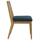 Modway - Nimba Faux rotin Tissu Chaises de salle à manger Ensemble de 2 - Heathered Weave Azure-7