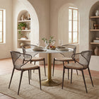 Zuo - Silues Chaise de salle à manger - Taupe/Brun - Ensemble de 2-Dimensions: 20,3 po L x 20,9 po L x 29,1 po H