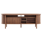 Modway - Cadence 71 po courbé Meuble TV, Noyer-7