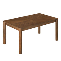 Modway - Alba Extensible Table à manger, Noyer-S’étend de 59 à 75 pouces