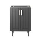 Modway - Augusta 24" Armoire de toilette de salle de bain (lavabo non inclus) - Gris-6
