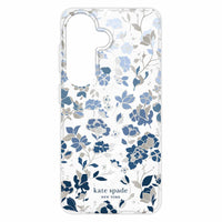Kate Spade - Étui protecteur avec aimants pour Samsung Galaxy S26, Parterre de fleurs bleues-Protection contre les chutes de 3,65 m (12 pi)
