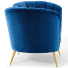 Modway - Opportunity Performance Velvet Fauteuil - Marine-Coussins amovibles