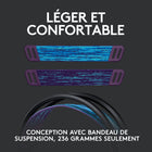 Logitech G535 LIGHTSPEED Casque gaming sans fil - Noir-Prêt à l'emploi: passez directement à l'action avec un casque gaming prêt à l'emploi simple d'utilisation. G535 utilise une connexion USB compatible PC et PlayStation.