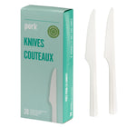 Perk - Couverts réutilisables - Couteau - Paquet de 30-Fini lisse