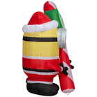 GEMMY - Décoration gonflable de Noël Stuart avec canne à sucre - 142 x 150 cm-Se gonfle automatiquement en quelques secondes