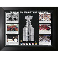 Original Six Stanley Cup Moments Frame - Impression encadree - 35" x 27"-Qualité supérieure - print framed