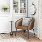 Zuo - Quinten Fauteuil d’appoint - Brun vintage-Supporte jusqu'à 330 lb