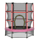 Outsunny - Trampoline pour enfants avec filet de protection - 55" de diamètre - Rose-Offrez à votre enfant des heures de plaisir avec ce trampoline 