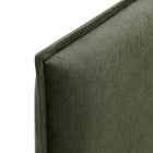 Modway - Camille Mélange de lin rembourré Tête de lit Queen size - Sauge-Assemblée requise