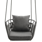 Modway - Kaliah Terrasse extérieure Aluminium Chaise à balançoire in Charbon de bois-7