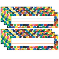 Carson Dellosa - Plaques signalétiques de bureau Eric Carle Dots - 36 par paquet - 6 paquets-Idéal pour les tâches de bureau ou de casier, les étiquettes, la reconnaissance du travail, les signets et plus encore