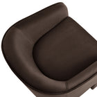 Modway - Greer Velours Performance Rembourré Fauteuil d’accent - Marron chocolat-8