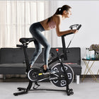 Soozier - Vélo D’Exercice - Vélo Stationnaire Avec Écran Lcd-Résistance sans paliers et volant d'inertie robuste offrant des performances fluides et silencieuses avec une intensité d'entraînement variable  