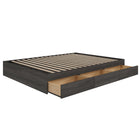 Nexera - Lit Queen 3 tiroirs, Gris écorce-Peut être agencé avec une des têtes de lit queen Nexera afin de créer un lit complet. (vendues séparément)