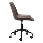 Zuo - Byron Chaise de bureau - Brun-Garantie limitée de 3 ans