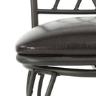 Homy Casa - Tabourets de bar pivotants industriels Homy Casa de 26 po de hauteur de comptoir - Ensemble de 2 - avec similicuir noir pour îlot-Hauteur Parfaite : Hauteur d'assise de 26", idéale pour une utilisation avec des comptoirs de cuisine ou des tables hautes.