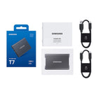 Samsung - MU-PC4T0T/AM USB 3.2 Gen. 2 T7 4 To Disque Dûr Portatif SSD - Gris-Enregistrement vidéo haute résolution