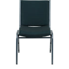 Flash Furniture – Chaise empilable robuste verte à motifs à revêtement Hercules rembourrée de 3 po-Chaise empilable multi-usages