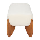 Zuo - Charm Banc - Ivoire-Dimensions: 18,3 po L x 50,0 po L x 17,7 po H