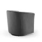 Modway - Prospect Touffe Performance Velvet Fauteuil pivotant - Charbon de bois-Aucune assemblée requise
