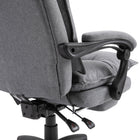 Vinsetto - Chaise de bureau inclinable à haut dossier avec repose-pieds-Couleur : Gris