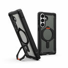 UAG - Étui Plasma XTE Rugged avec béquille et aimants pour Samsung Galaxy S26+, Noir/Orange-Construction composite ultralégère