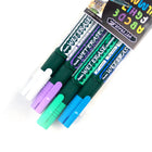 Pentel - Arts Marqueur Effaçable Pour Surfaces Vitrées, Une petite pointe biseautée, Couleurs Assorti (Blanc, Vert, Bleu, Violet)-Personnalisez les contenants en plastique pour en faciliter l’étiquetage