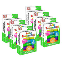 Pencil Grip - Kwik Stix Bâtonnets de peinture à la trempe solide, couleurs néon, 6 par paquet, 6 paquets-Décaper, Tordre & Peinture