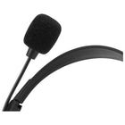 Adesso - Xtream H4 Casque stéréo double 3,5 mm avec micro, réduction de bruit, câble de 6 pi, léger - noir-Câble de 6 pi pour une connectivité flexible