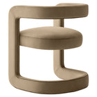 Modway - Winslow Tonneau Performance Velvet Chaise à manger - Taupe-7