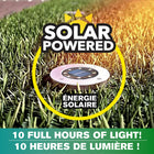 Bell + Howell - Lumières de chemin d’extérieur à disque pivotant à énergie solaire avec 8 ampoules LED - Paquet de 4-Alimentation solaire et installation facile – aucun fil requis : Alimentées par des cellules solaires intégrées et des batteries rechargeables, ces lumières se rechargent pendant la journée et s’allument automatiquement la nuit. Aucun câblage ou outil nécessaire pour l’installation
