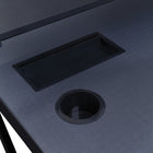 DESIGNlab By OSP - Bureau de jeu Emulator Battlestation - Noir-Tablette pour moniteur surélevée pour visionnement idéale