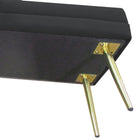 HOMCOM - Banc de rangement pour bout de lit - noir-Patins antidérapants pour protéger votre sol des rayures 
