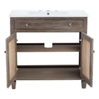 Modway - Lilo 36" Vanette de salle de bain - Gris blanc-9